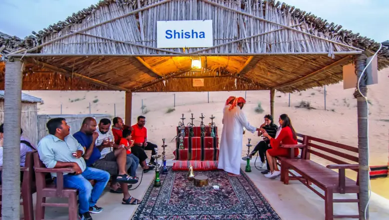 Hubbly Bubbly (Shisha) at Designated Area